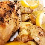 Sheet Pan Lemon Rosemary Chicken with Artichokes